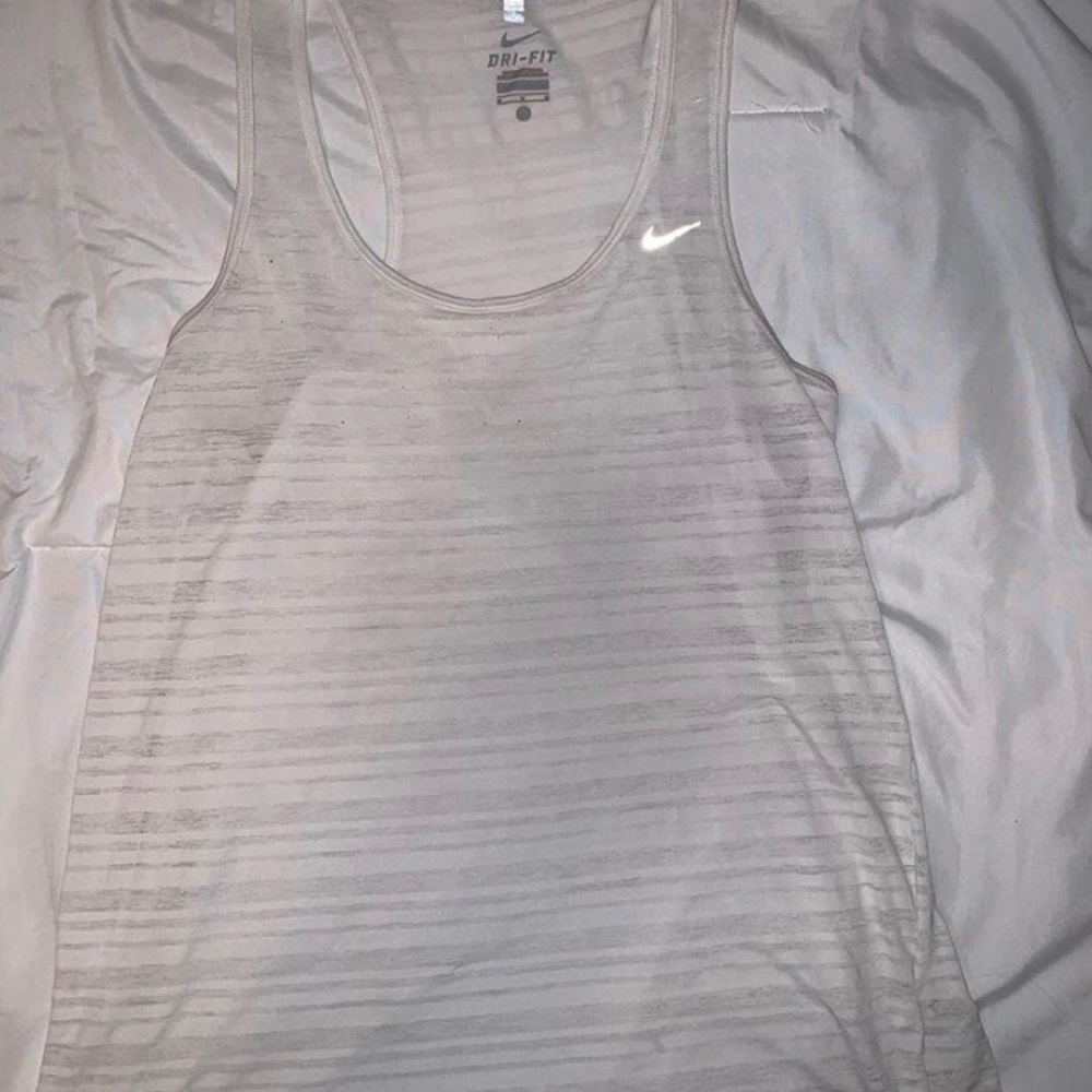 White Nike Athletic tank